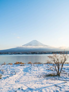 Dağ Fuji San Kawaguchiko Gölü.