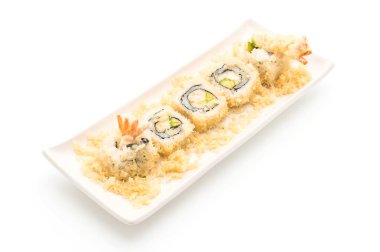 tempura karides suşi roll - Japon gıda tarzı