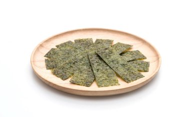 beyaz üzerine kurutulmuş yosun