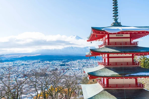 Mt. Fuji Chureito Pagoda Güz, Fujiyoshida ile.