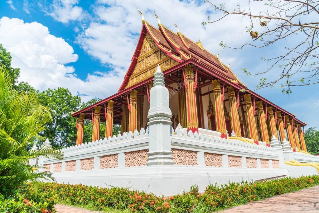 Beautiful Architecture at Haw Phra Kaew Temple
