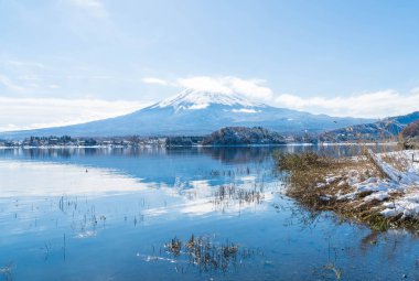 Dağ Fuji San Kawaguchiko Gölü.