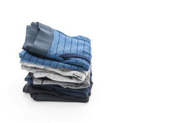 Beyaz arka plan üzerinde erkek iç giyim