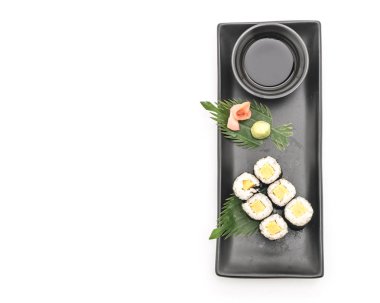 tatlı yumurta maki (tamago) - Japon gıda tarzı