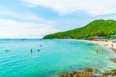 güzel tropikal beach Koh Larne Pattaya adlı