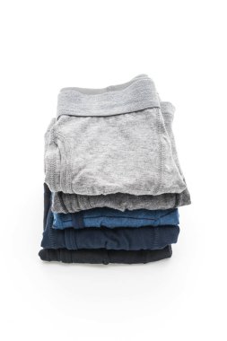 Beyaz arka plan üzerinde erkek iç giyim