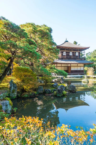 Gümüş Pavilion Ginkakuji Tapınağı'nda güzel mimari