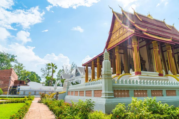 Όμορφη αρχιτεκτονική στο Haw Phra Kaew ναό — Φωτογραφία Αρχείου