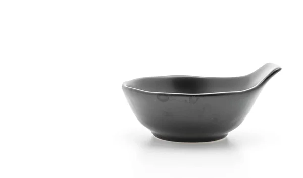 Black ceramic bowl — Stock Photo, Image