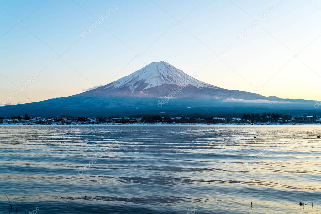 Mountain Fuji San at  Kawaguchiko Lake.