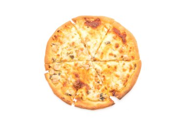 Kremalı mantarlı pizza