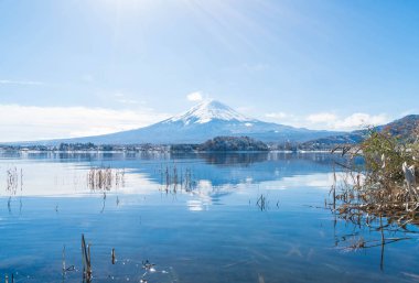 Dağ Fuji San Kawaguchiko Gölü.