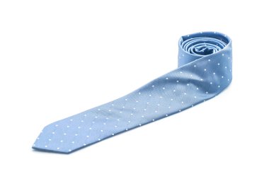 Beyaz güzel mavi kravat
