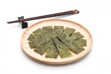 beyaz üzerine kurutulmuş yosun