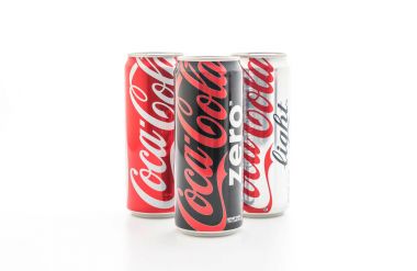 Bangkok, Tayland - 22 Mayıs 2017: Coca-Cola gazlı yumuşak olduğunu