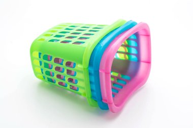 renkli plastik sepet 