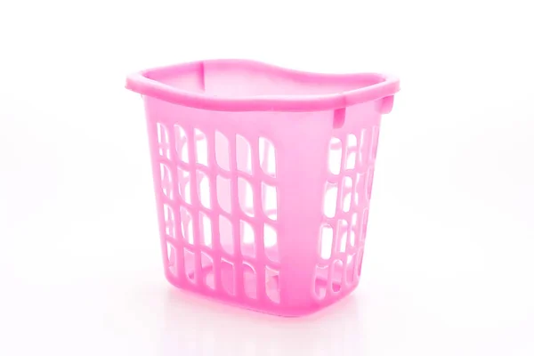 Cesta de plástico rosa — Fotografia de Stock