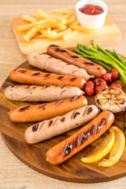 sebzeli ızgara sosis