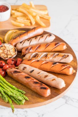 sebzeli ızgara sosis