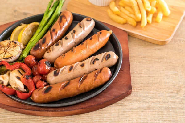 sebzeli ızgara sosis