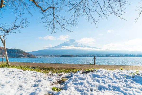 Dağ Fuji San Kawaguchiko Gölü.