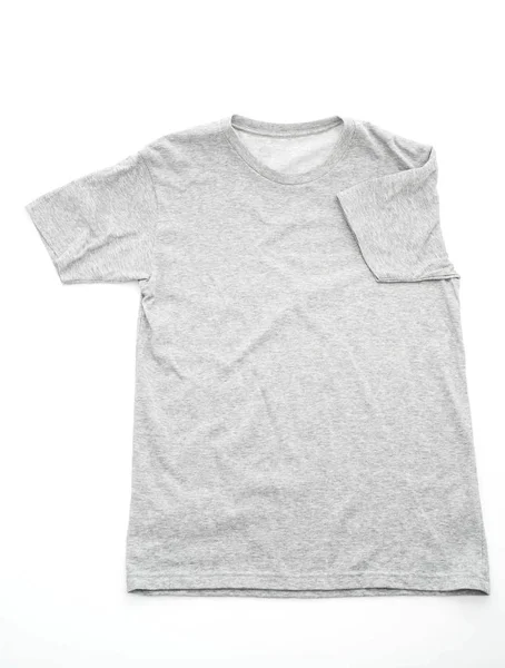 Camisa. t-shirt dobrada em branco — Fotografia de Stock