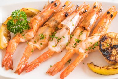 gebakken garnalen met knoflook 