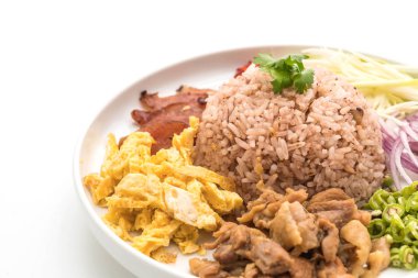 Pirinç ve karides ezmesi.