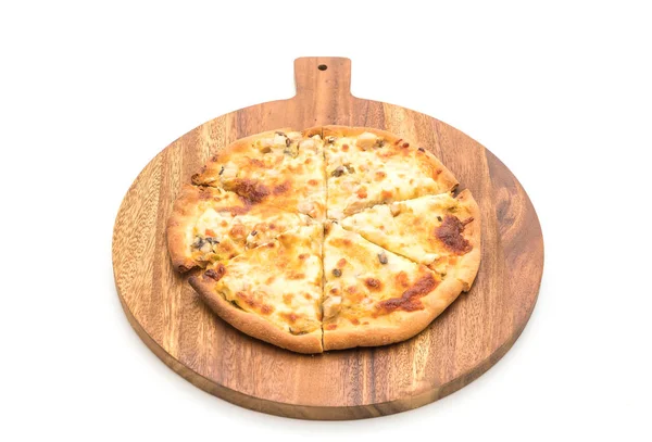 Krämig svamp pizza — Stockfoto
