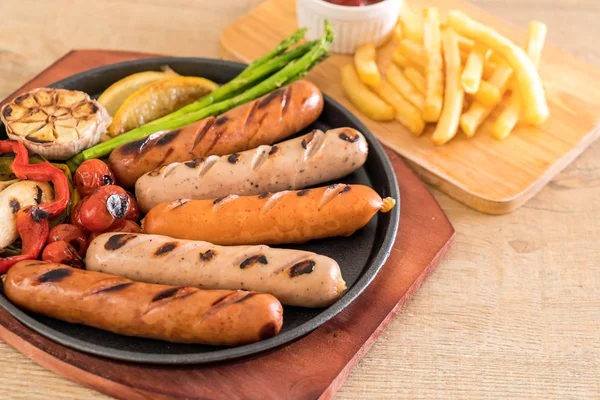 sebzeli ızgara sosis