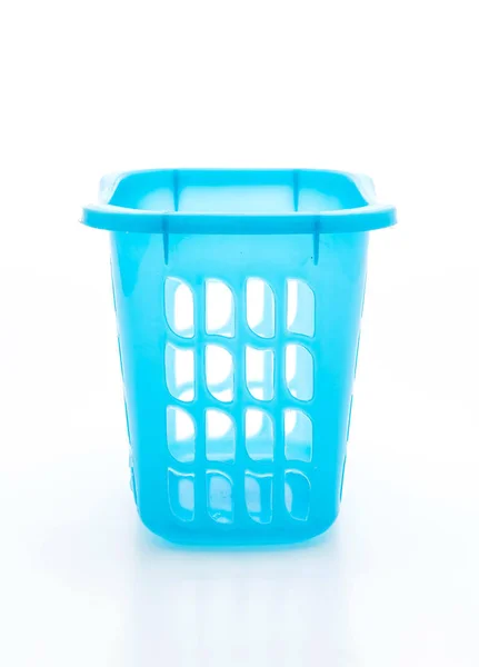 Blue plastic basket — Stock Photo, Image