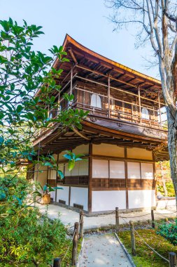 Gümüş Pavilion Ginkakuji Tapınağı'nda güzel mimari
