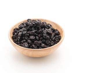 Beyaz üzerine siyah kuru üzüm