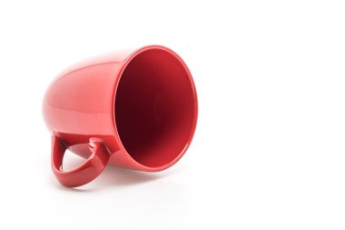 Kırmızı seramik kupa