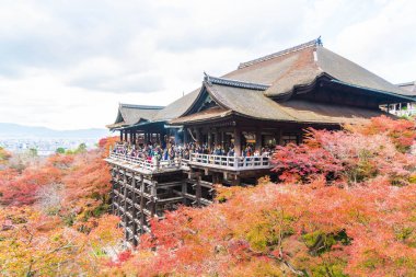 Kyoto, Sonbahar sezonu Kiyomizu veya Kiyomizu-dera Tapınağı.