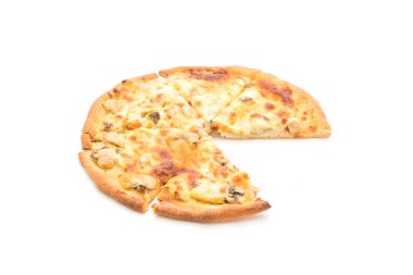 Kremalı mantarlı pizza