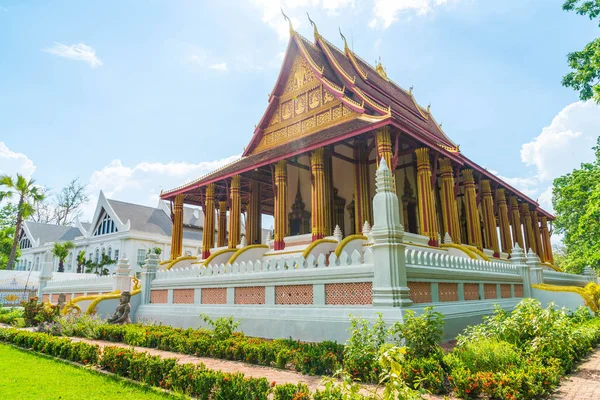 Krásná architektura Haw Phra Kaew Temple — Stock fotografie