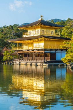 Beautiful Architecture at Kinkakuji Temple (The Golden Pavilion) clipart