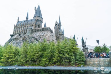 Osaka, Japonya - 21 Kasım 2016: Harry Potter ve büyücü dünya