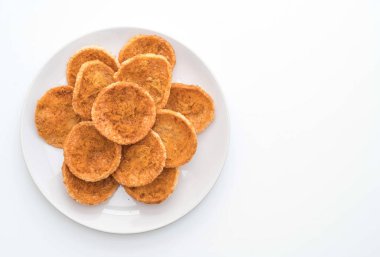 rendelenmiş domuz pirinç kraker ile kurutulmuş