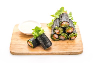 Yosun Salata rulo Yengeç sopa ile