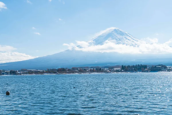 Góry San Fuji Kawaguchiko nad jeziorem. — Zdjęcie stockowe