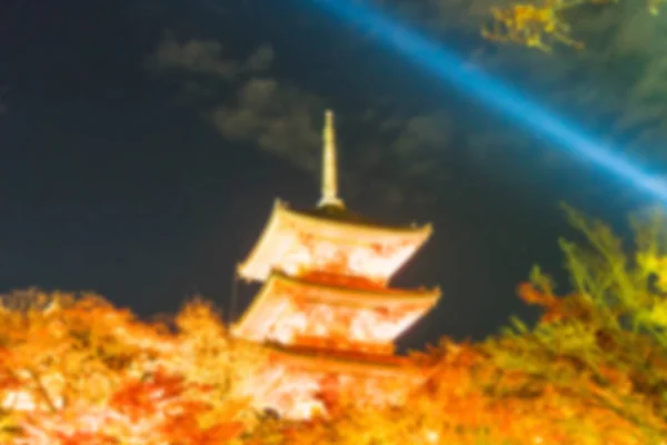 Abstract blur Kiyomizu-dera Temple Kyoto, Japan — Stock Photo, Image