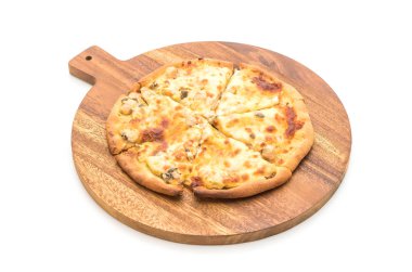 Kremalı mantarlı pizza