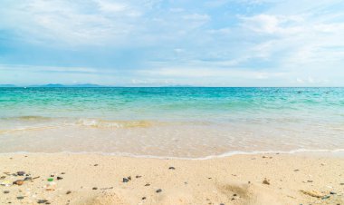 güzel tropikal plaj ve deniz manzara