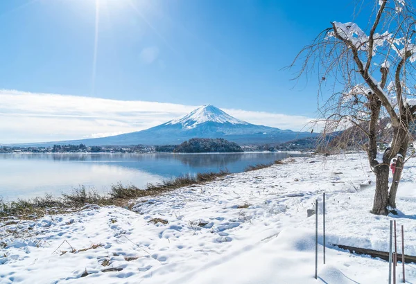 Dağ Fuji San Kawaguchiko Gölü.