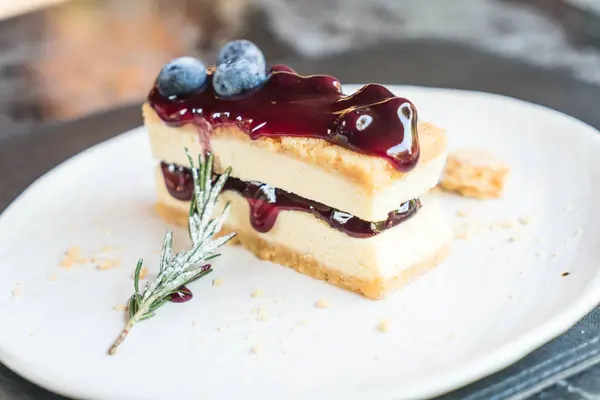 Tarta de queso arándano — Foto de Stock