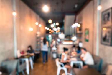 Kahve dükkanında soyut bulanıklık