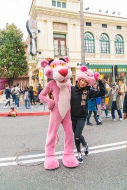 Osaka, Japonya - 21 Kasım 2016: temel tema park konumlar 