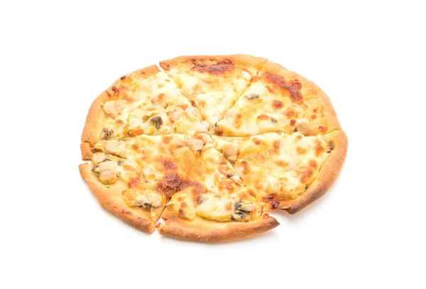 Krémová houbová pizza — Stock fotografie